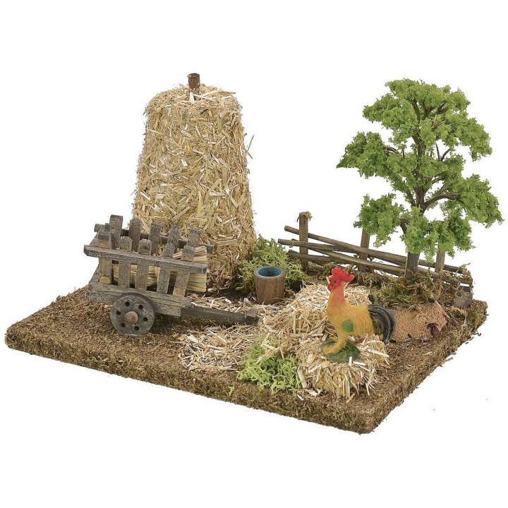 Scenography of a country setting cm 19x15x14 h