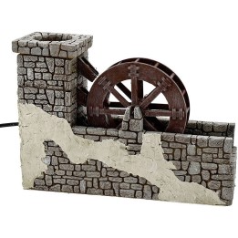 Mulino ad acqua in resina cm 23,5x6x16,5 h.