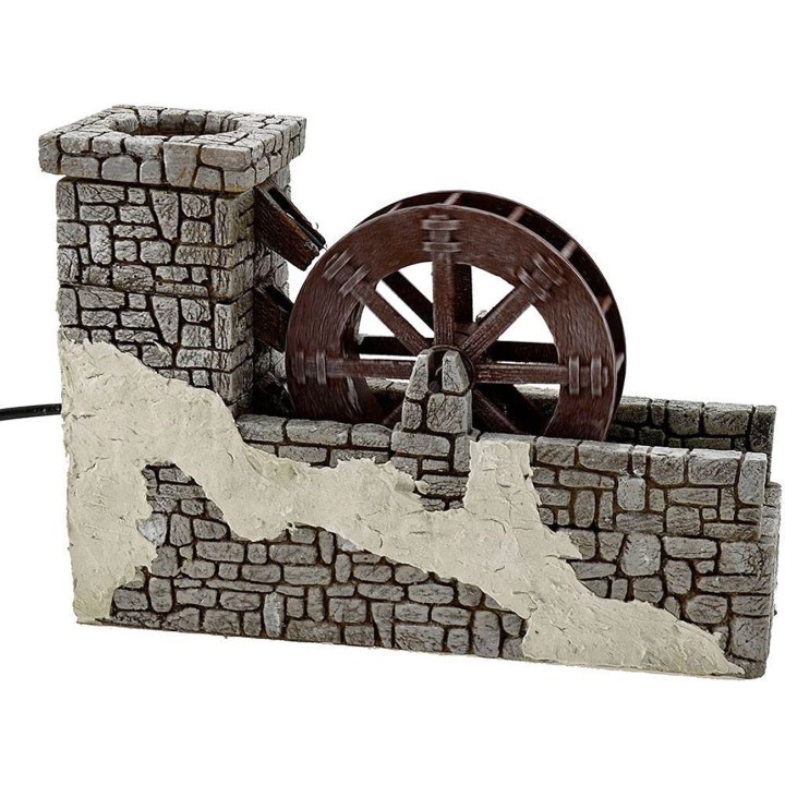 Mulino ad acqua in resina cm 23,5x6x16,5 h.