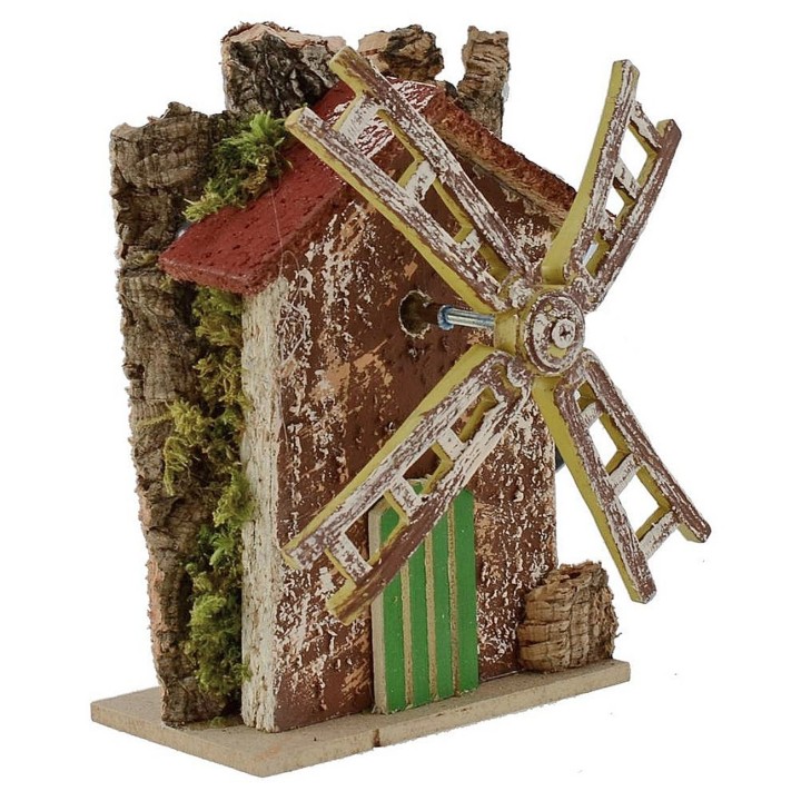 Mulino a vento funzionante cm 10x6x15 h.