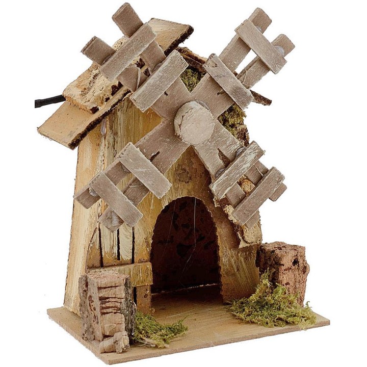Mulino a vento funzionante cm 14,5x11,5x21 h.