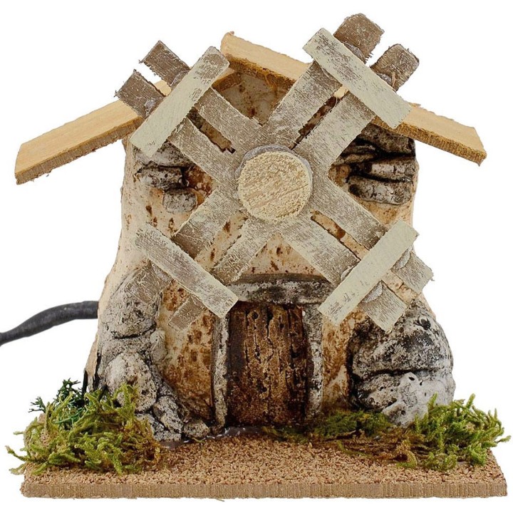 A functioning windmill for presepe cm 12x7x11, 5 h.