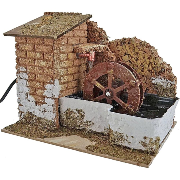 Mulino presepe ad acqua cm 20x14x15 h.