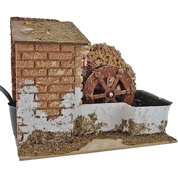 Mulino presepe ad acqua cm 20x14x15 h.