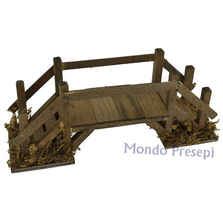Puente de madera con escaleras cm 15x5