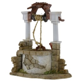 Pozo de resina para pesebre de 10x6x12 cm h