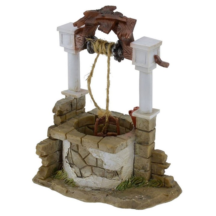 Well in resin for presepe cm 10x6x12 h