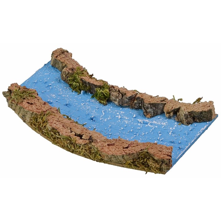 Modular river curved to the right cm 16x10,5x1,5 h