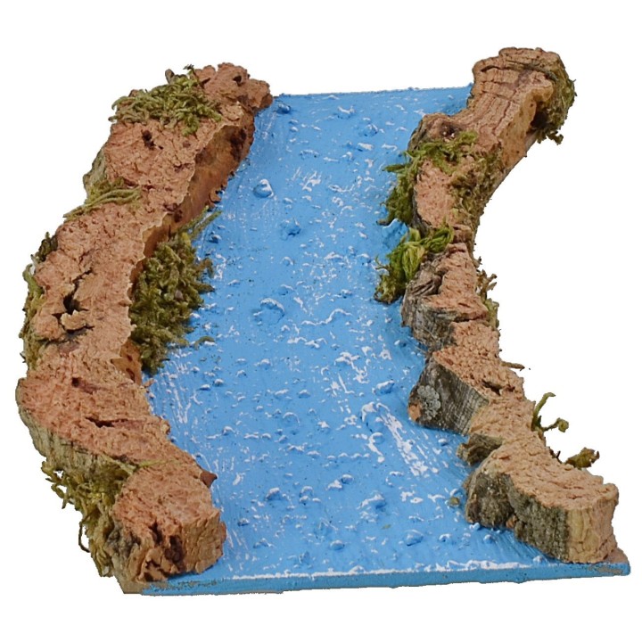 Fiume componibile curva a destra cm 16x10,5x1,5 h
