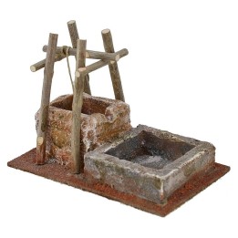 Well for presepe with drinking room cm 14,5x9x10, 5 h. 