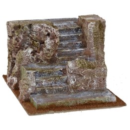 Escalera con rocas para belén de 14,5x20x11 cm h