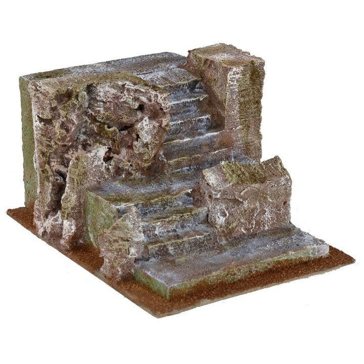 Scala con rocce per presepe cm 14,5x20x11 h