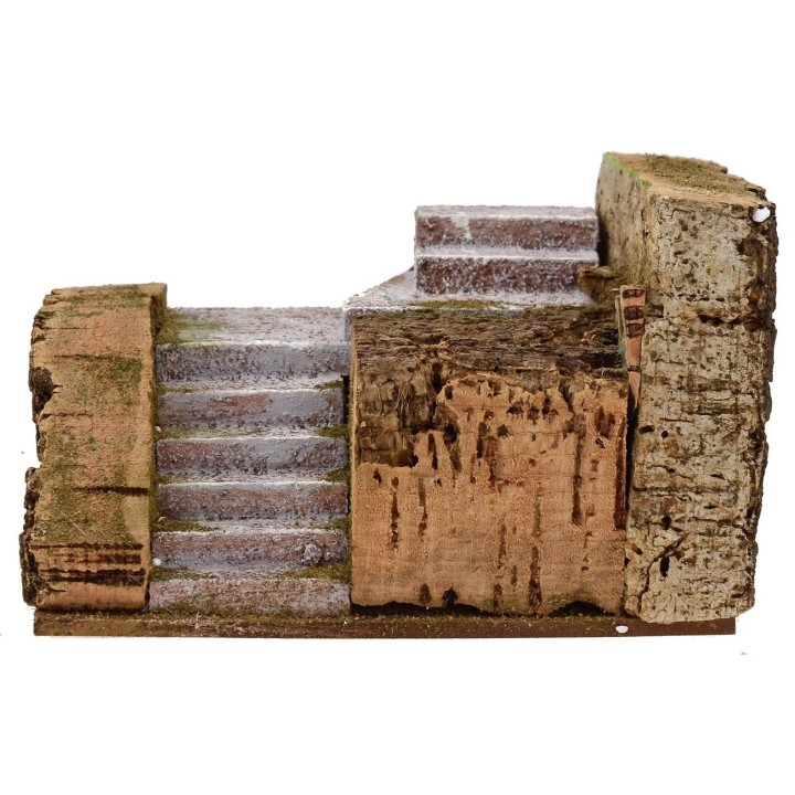 Scala doppia per presepe cm 18x12x11,5 h.