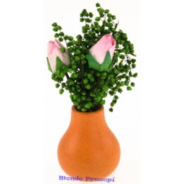 Vaso con tulipani cm 4,5