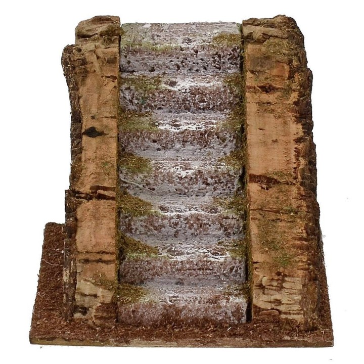 Escalera para pesebre de 9,7x10,4x8,2 cm h.