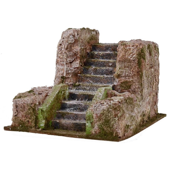 Escalera para belén de 14,5x19,5x12,5 cm h