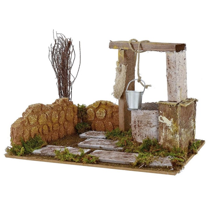 Escenografía con pozo efecto profundidad cm 20x14x13 h