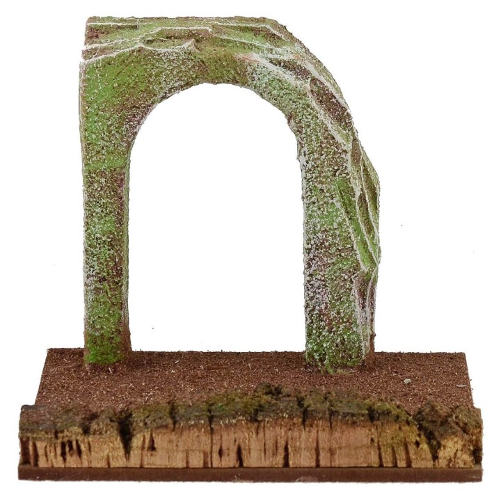 Strada componibile con arco in pietra cm 14,5x10x12,5 h.
