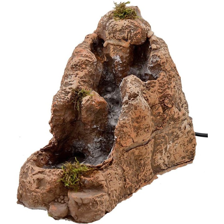 Double cascade in resin working cm 22x12x19 h.