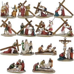 Estatuas Pascuales 14 escenas Vía Crucis cm 9