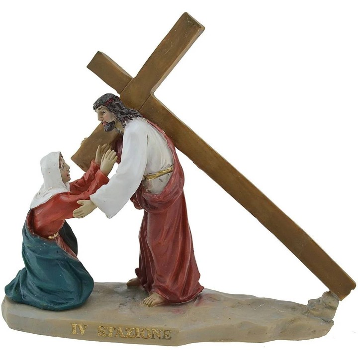 Statue Pasquali 14 scene Via Crucis cm 9