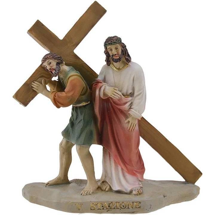 Easter statues 14 Via Crucis scenes 9 cm
