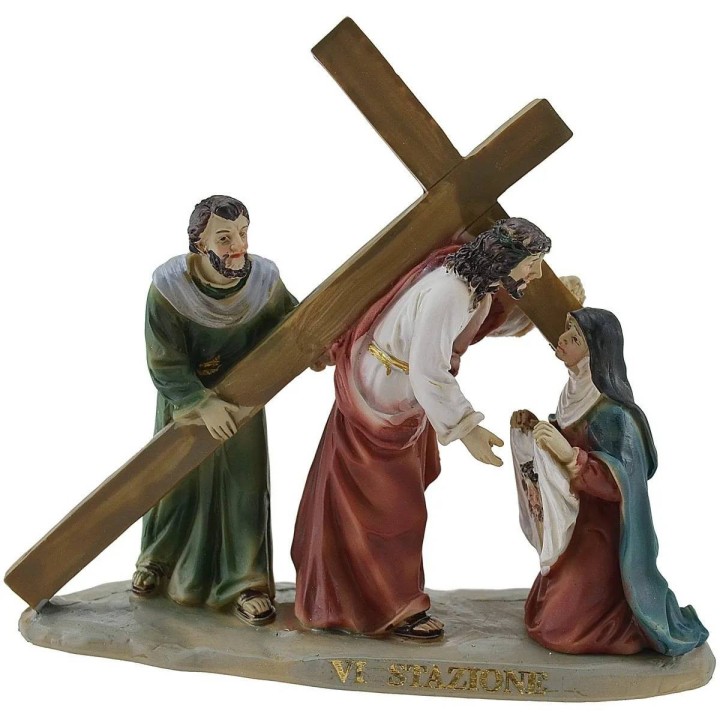 Statue Pasquali 14 scene Via Crucis cm 9