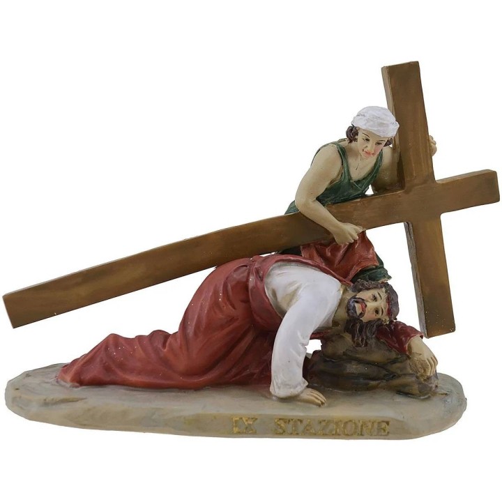 Easter statues 14 Via Crucis scenes 9 cm