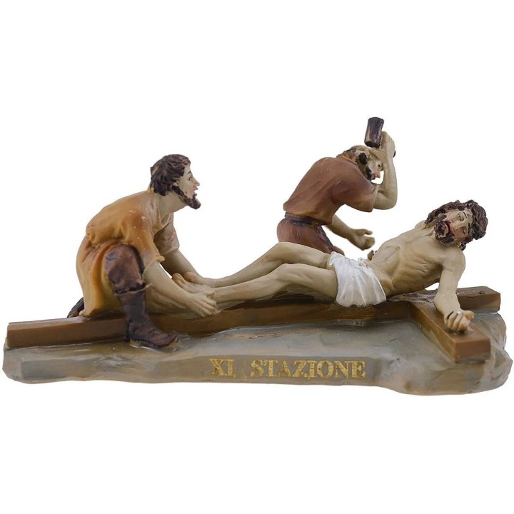 Easter statues 14 Via Crucis scenes 9 cm