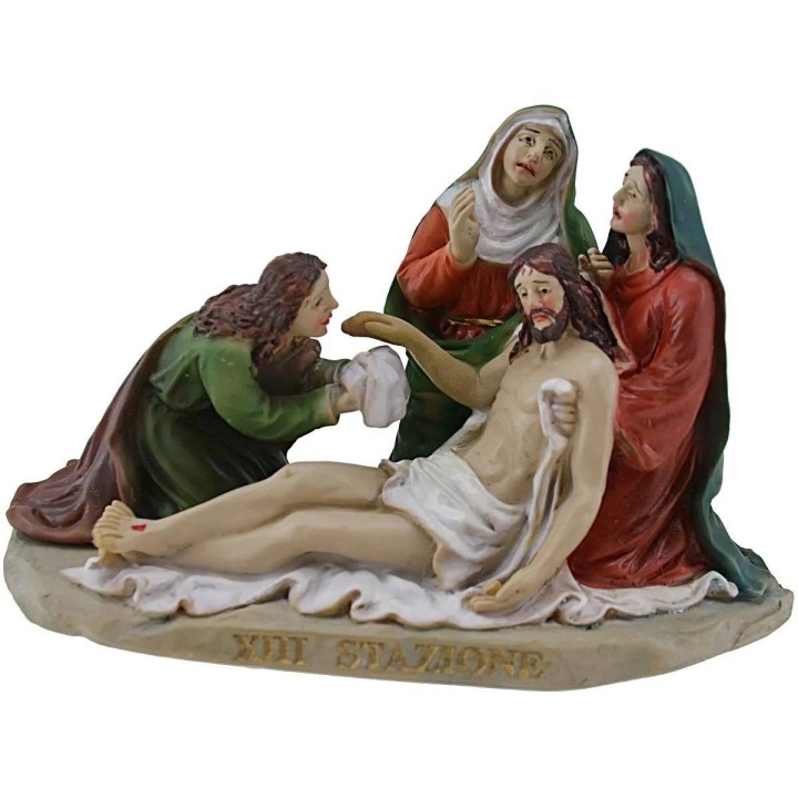 Easter statues 14 Via Crucis scenes 9 cm
