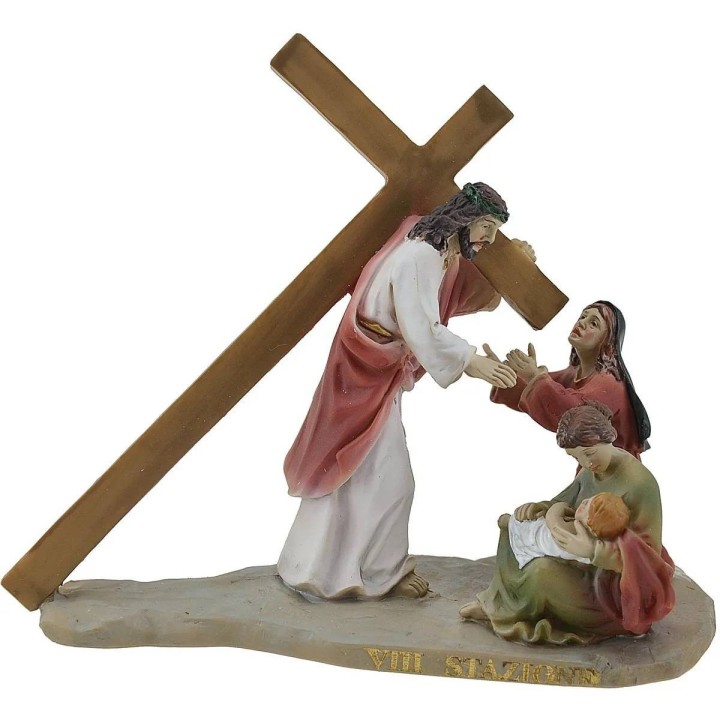 Easter statues 14 Via Crucis scenes 9 cm