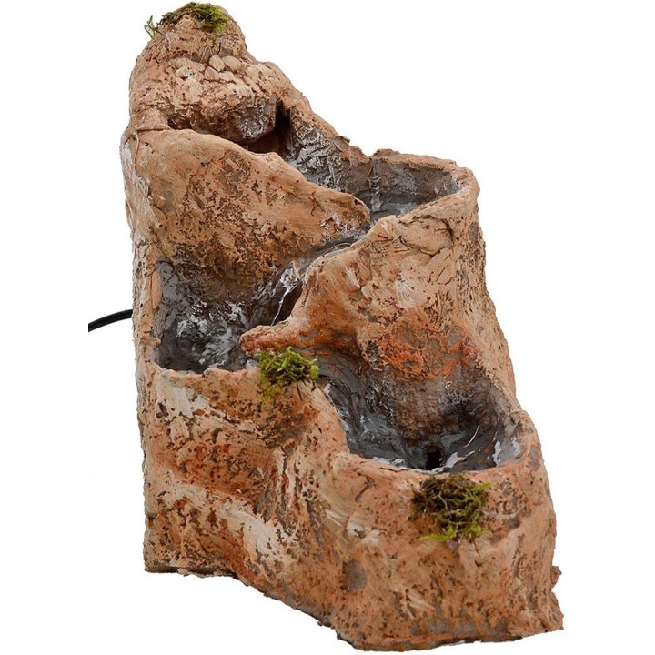 Cascade in resin functioning cm 23x18x20 h.