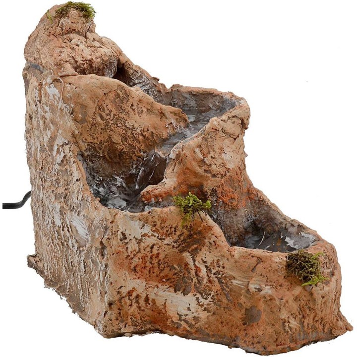Cascade in resin functioning cm 23x18x20 h.