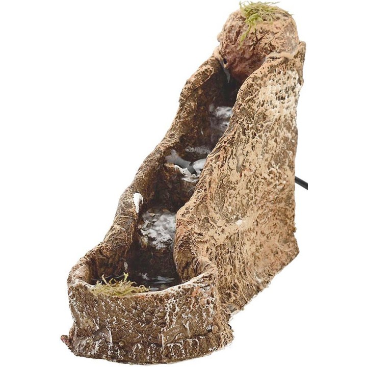 Cascata in resina presepe funzionante cm 8x22x18 h.