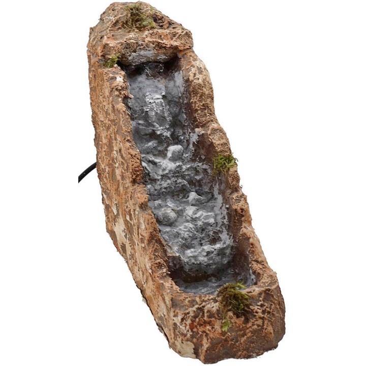 Waterfall for nativity scene in working resin cm 10x30x24 h.