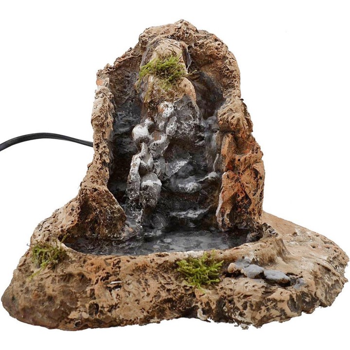 Cascadas con lago para belén funcional de 25x19x16 cm h.