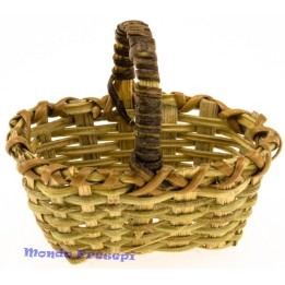Cesta de mimbre con asa cm 4,5