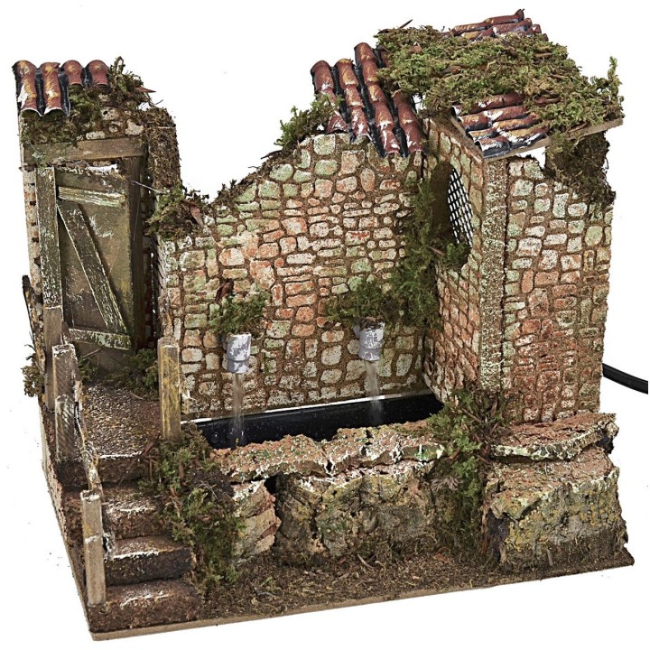 Fountain with two taps cm 20x14x27,5 h