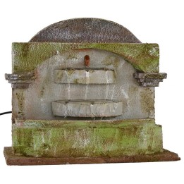 Fontana a tre vasche verticali per presepe cm 25x14,5x22 per