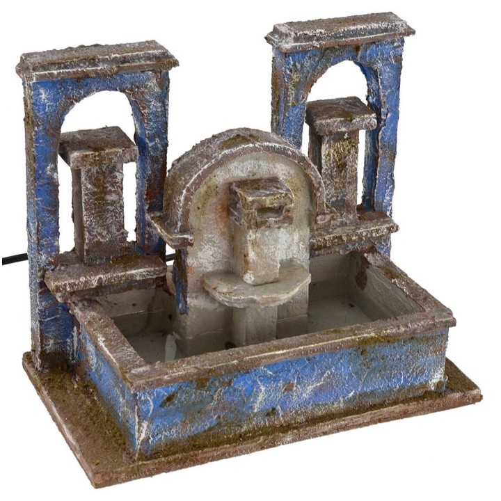 Fontana con colonne funzionante cm 25x14,5x21 h