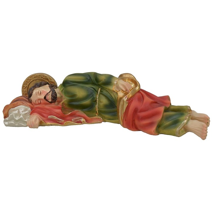 Saint Joseph sleeping in resin 12 cm series
