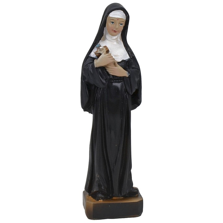Santa Rita de Casia estatua de resina de 12 cm