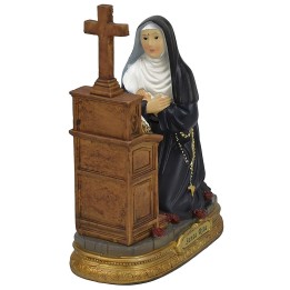 Santa Rita arrodillada 17 cm estatua de resina