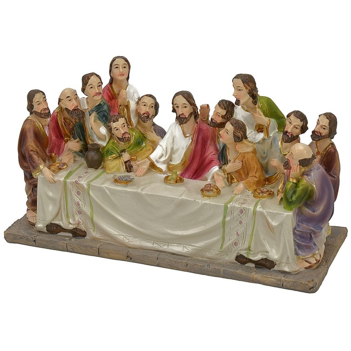 Last supper with series statues 8.5-9 cm - 17x6x9.5 h.