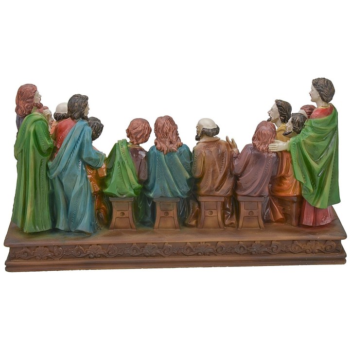 Ultima cena con statue serie 13 cm - 29,5x12x16,5 h.