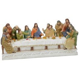 Última cena con estatuas serie 15 cm - 39x12,5x18 h.