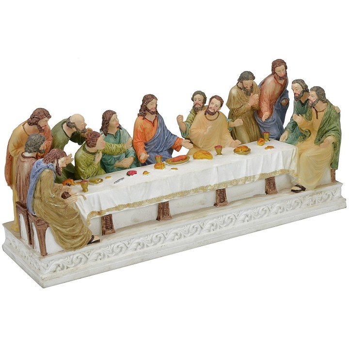Última cena con estatuas serie 15 cm - 39x12,5x18 h.