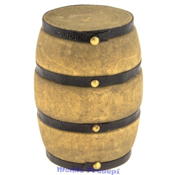 Botte in legno deluxe cm 5 - Accessori in miniatura presepe