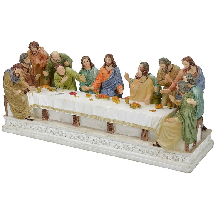 Última cena con estatuas serie 15 cm - 39x12,5x18 h.