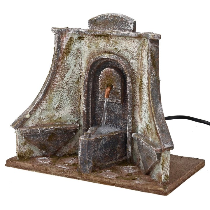 Fuente funcional con amplia fachada artística de 25x14,5x21 cm